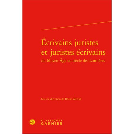 Écrivains juristes et juristes écrivains