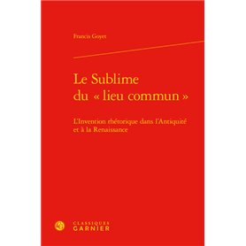 Le Sublime du «lieu commun»