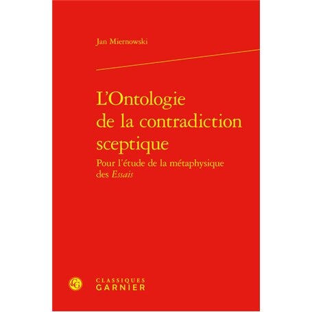 L'Ontologie de la contradiction sceptique