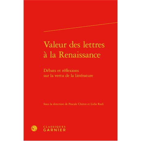 Valeur des lettres à la Renaissance