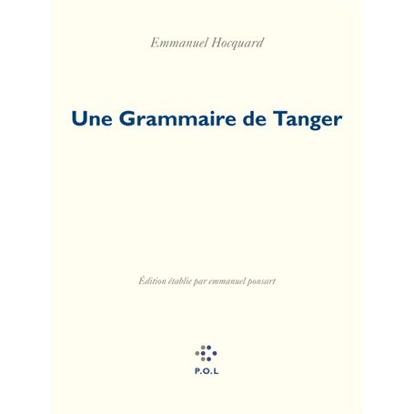 Une Grammaire de Tanger