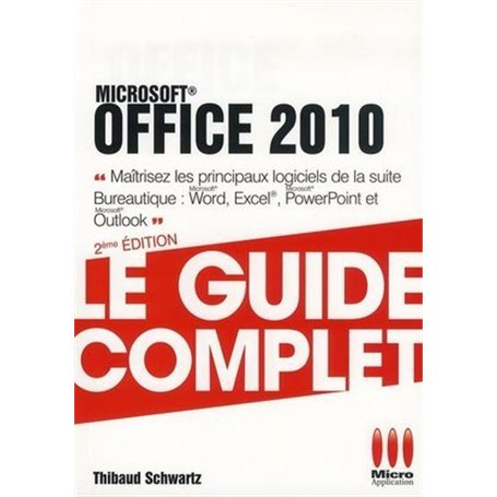 GUIDE COMPLET POCHE OFFICE 2010
