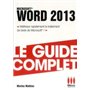 GUIDE COMPLET WORD 2013