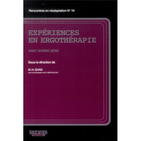 EXPERIENCES EN ERGOTHERAPIE 26 SERIE