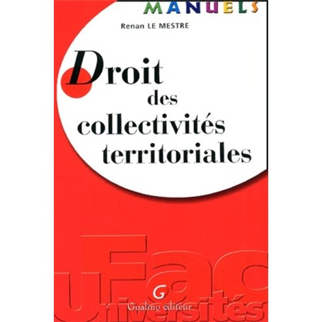 manuel - droit des collectivités territoriales