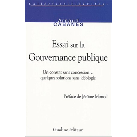 ESSAI SUR LA GOUVERNANCE PUBLIQUE