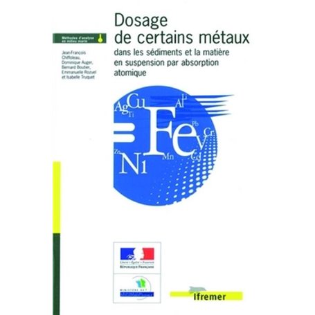 Dosage de certains métaux dans les sédiments et la matière en suspension par absorption atomique