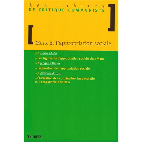 marx et l'appropriation sociale