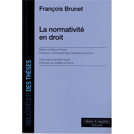 La normativité en droit