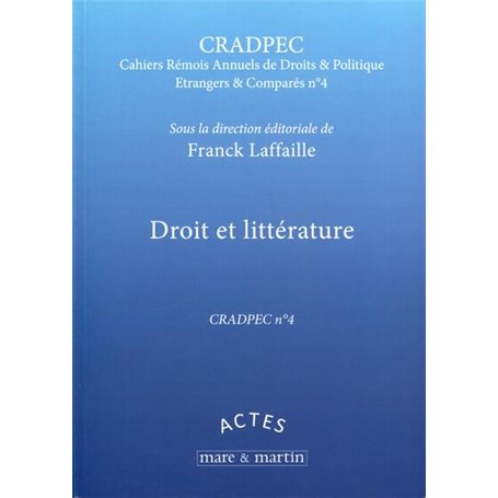 Droit et littérature - CRADPEC n°4