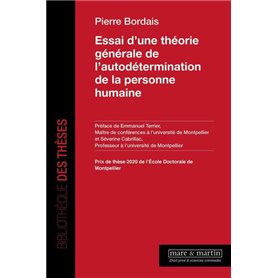 Essai d'une théorie générale de l'autodétermination de la personne humaine