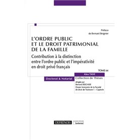 L'ordre public et le droit patrimonial de la famille