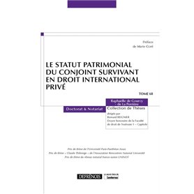 Le statut patrimonial du conjoint survivant en droit international privé