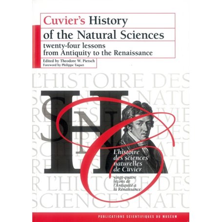 CUVIER'S HISTORY OF THE NATURAL SCIENCES 24 LESSONS