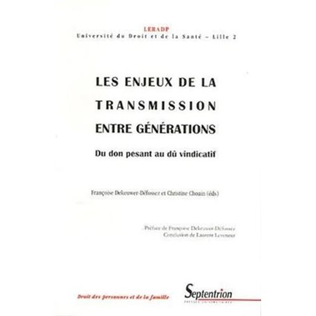 Les enjeux de la transmission entre générations