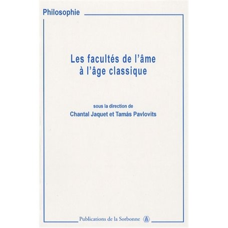 Les facultés de l'âme à l'âge classique