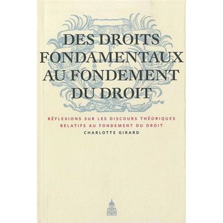 Des droits fondamentaux au fondement du droit