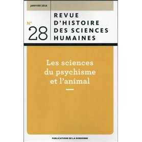 Les sciences du psychisme et l'animal janvier 2016 n 28