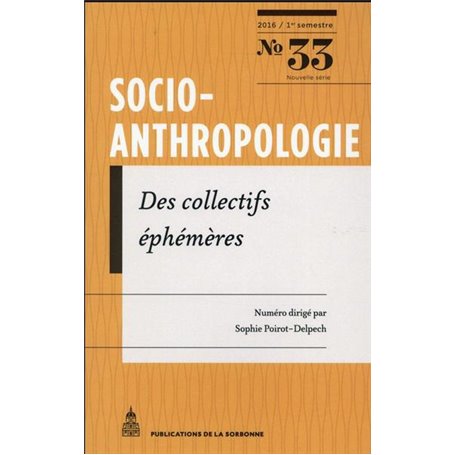 Socio-anthropologie N ° 33