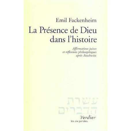 La présence de Dieu dans l'histoire