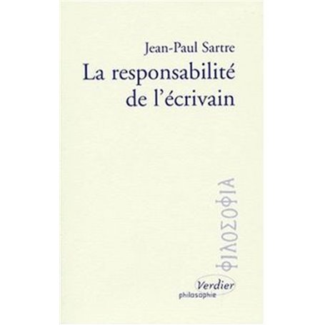 La responsabilité de l'écrivain