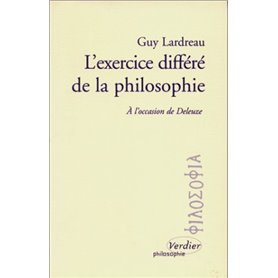 L'exercice differé de la philosophie