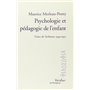 Psychologie et pédagogie de l'enfant