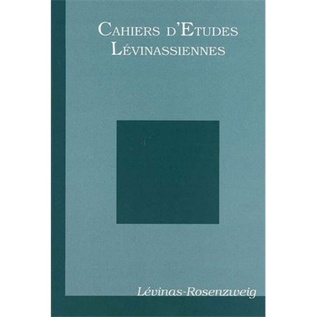 Cahiers d'études lévinassiennes n°8