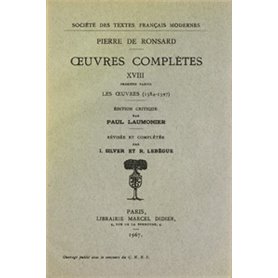 Tome XVIII - Les oeuvres (1584-1597), Pièces attribuées, Lettres, Vers et prose en latin