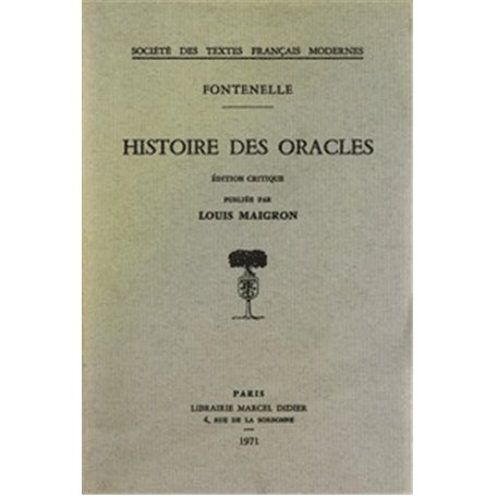 Histoire des oracles