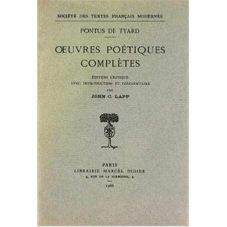 oeuvres poétiques complètes