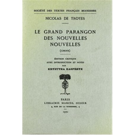 Le Grand Parangon des nouvelles nouvelles