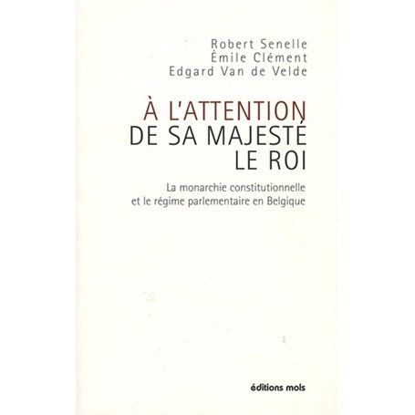 A l'attention de sa majeste le roi