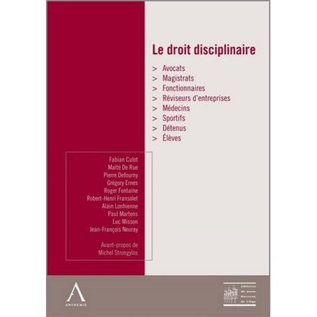 le droit disciplinaire