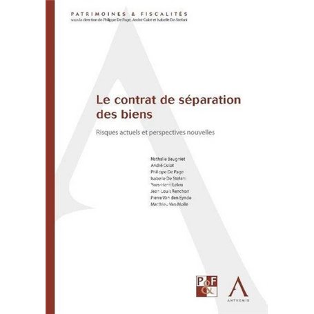 LE CONTRAT DE SÉPARATION DES BIENS