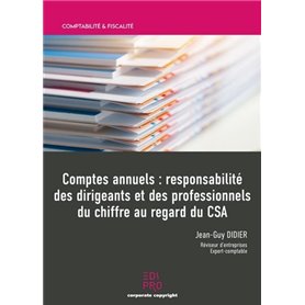 Comptes annuels : responsabilité des dirigeants et des professionnels du  chiffre au regard du CSA