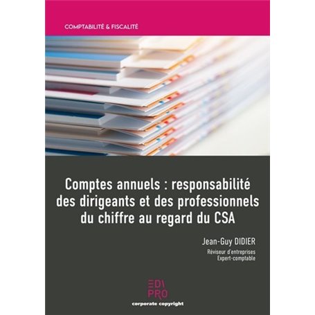 Comptes annuels : responsabilité des dirigeants et des professionnels du  chiffre au regard du CSA