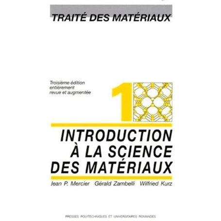 Introduction à la science des matériaux