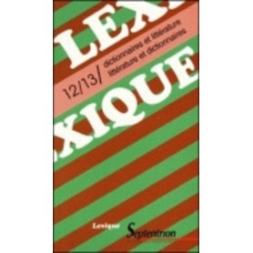 Lexique 12/13/ Dictionnaires et littérature / littérature et dictionnaires