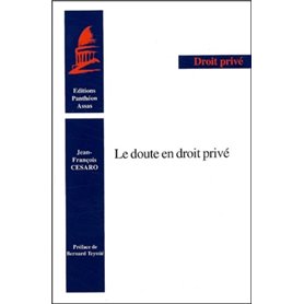 LE DOUTE EN DROIT PRIVÉ