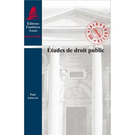 ÉTUDES DE DROIT PUBLIC