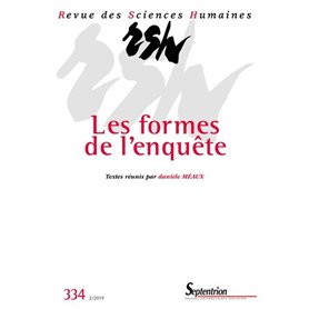 Les formes de l'enquête n°334