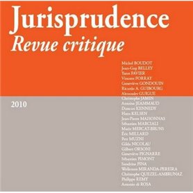 JURISPRUDENCE - REVUE CRITIQUE 2010