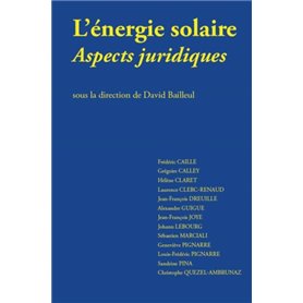 ENERGIE SOLAIRE - ASPECTS JURIDIQUES