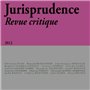 JURISPRUDENCE - REVUE CRITIQUE 2012