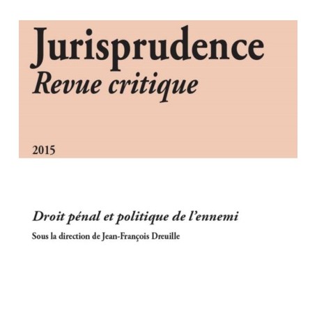 JURISPRUDENCE - REVUE CRITIQUE 2015