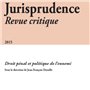 JURISPRUDENCE - REVUE CRITIQUE 2015