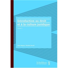 Introduction au droit et à la culture juridique