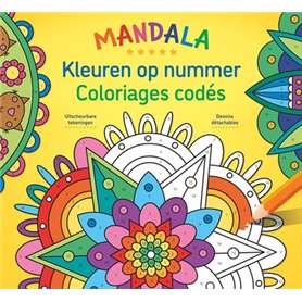 Mandala  - coloriages codés (oblong avec rabats)