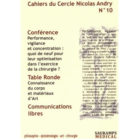 CAHIERS DU CERCLE NICOLAS ANDRY N°10